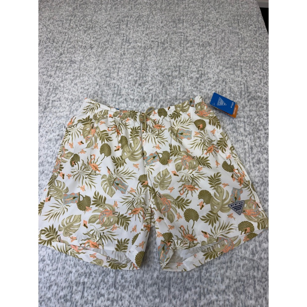 Columbia PFG Rambler Printed Water Shorts Mens M 6 Inseam FM3173-125 Omni shade